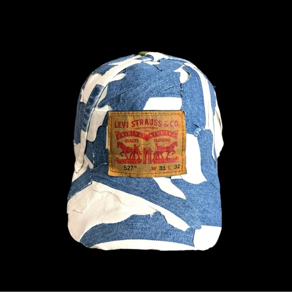 Unisex Custom made patchwork denim cap - Picture 11 of 16
